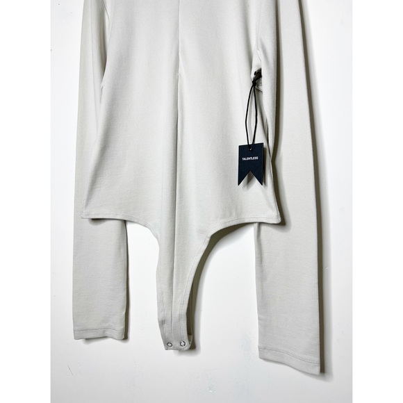 Talentless Rib Zip Front Bodysuit Size L - Picture 7 of 13